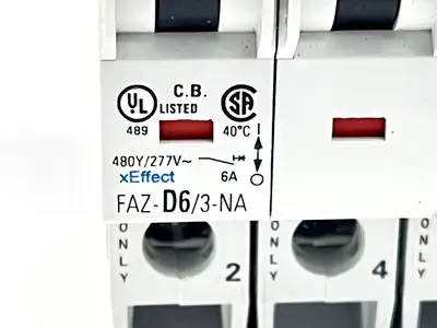 Used Eaton FAZ-D6/3-NA Circuit Breakers Michigan US | Maverick Industrial Sales #1394910