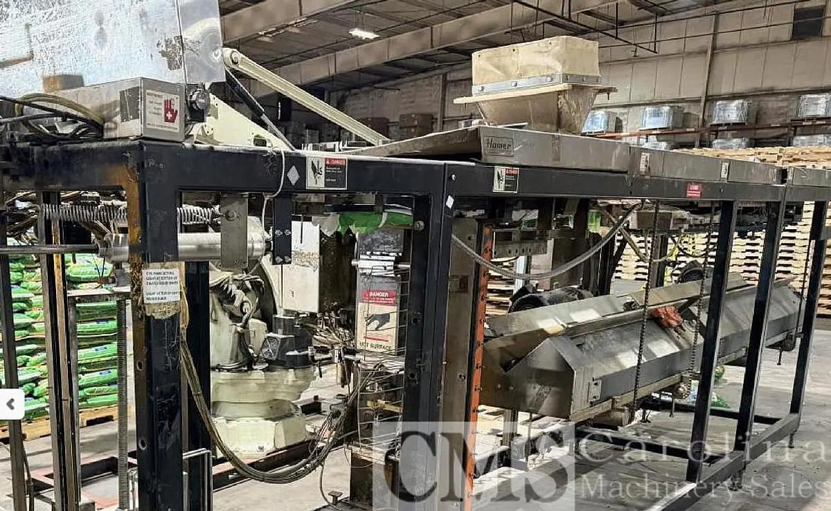 Used 2003 HAMER MODEL 2080 FORM FILL SEAL BAGGER WITH ROBOT STACKER Baggers CA | CAROLINA MACHINERY SALES #1371340