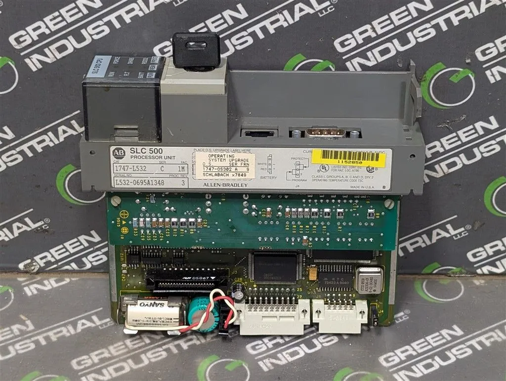 Allen Bradley 1747-L532/C SLC 500 Processor Unit Proc. Rev. 3 No Cover Used