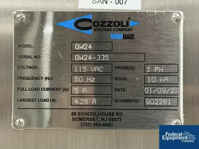 USED Cozzoli Cozzoli GW24 Vial Washer