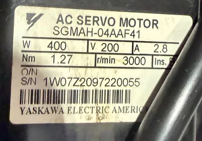 YASKAWA SGMAH-04AAF41 Servo Motors | Great American Equipment Company (2)