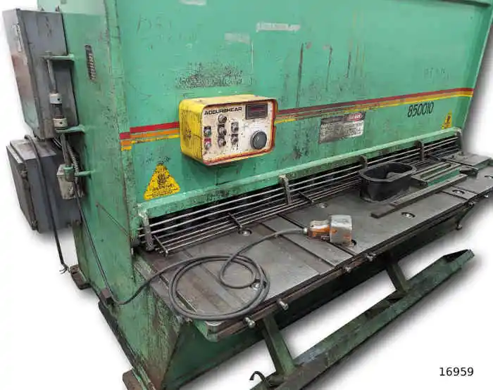 Used 1991 ACCURPRESS ACCURSHEAR 850010 Power Squaring Shears (Inch) | SOMINN MACHINERY SALES #353356