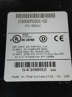 USED GE / FANUC IC693CPU331-CD