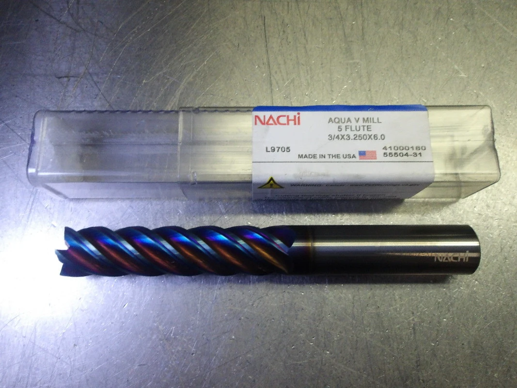 Nachi 3/4" 5 Flute Carbide SQ Endmill 3/4" Shank 41000180 (LOC3399)