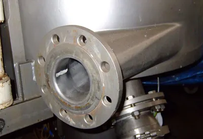 GFT V 63-U perforate basket centrifuge, Hastelloy C22.