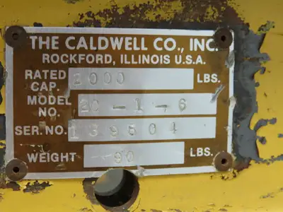 Used CALDWELL _UNKNOWN_ Miscellaneous MRO Indiana US | Arrow Industrial #1367461