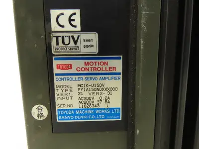 Toyoda Machine Works MC1K-U150V Motion Controller Servo Amplifier 200VAC 0.2A