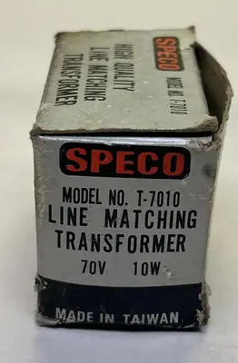 New | in-Stock SPECO T-7010 Miscellaneous Equipment (Electrical & Power) | Surplus Asset Holdings #1193053