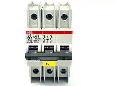 S203UP-K15A | ABB  Circuit Breaker 15A 480Y/277V E212323 - Used