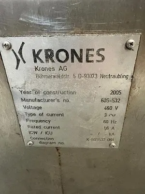 USED 2005 KRONES UNIMODUL