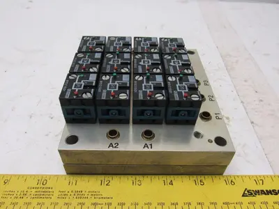 Rexroth Crouzet 81501025 Pneumatic Logic Component And Element Manifold Assembly