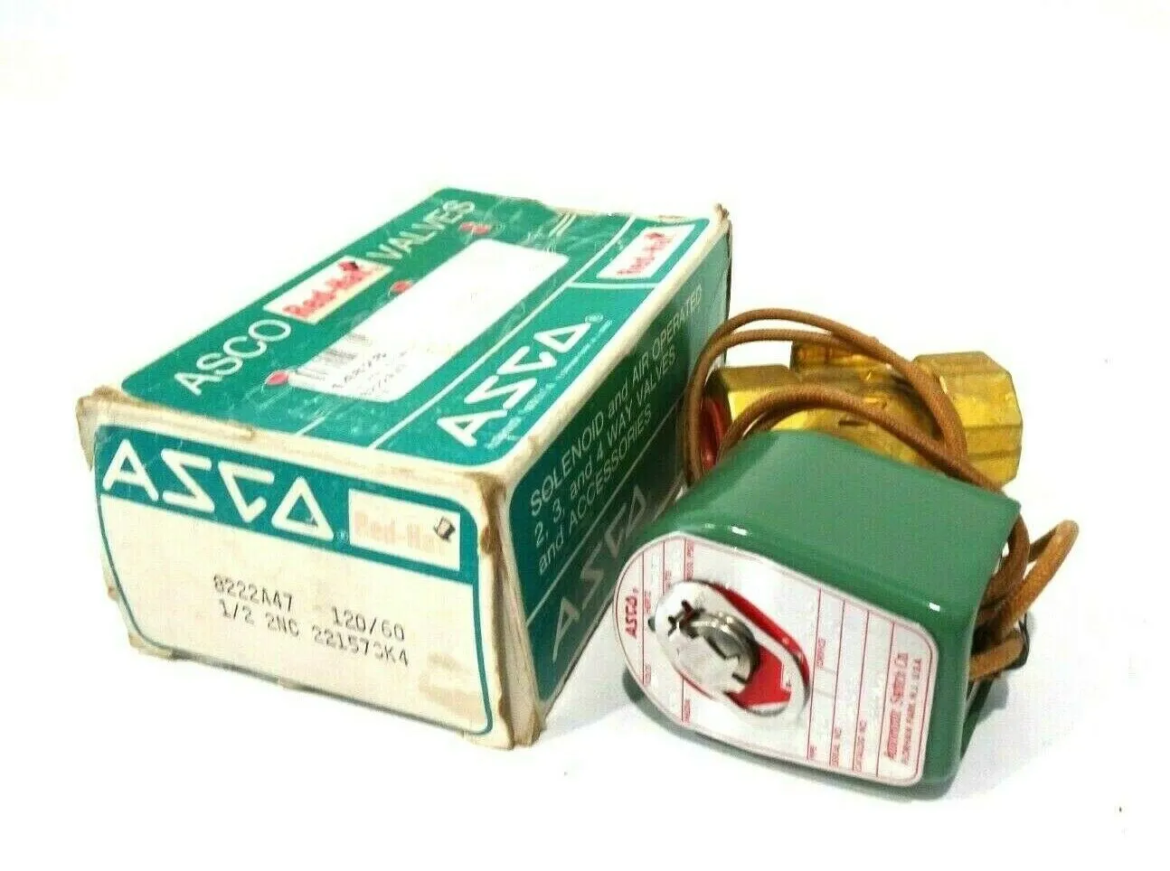NEW ASCO 8222A47 SOLENOID VALVE 120/60
