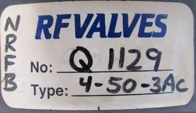 NEW RF VALVES 4-50-3AC PINCH VALVE SLEEVE 4503AC Q1129