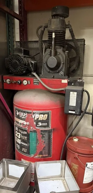 Used HUSKY AIR COMPRESSORS 80 Gallon Vertical Tank Mounted Air Compressors California US | Heavy Wall Consulting #1465179