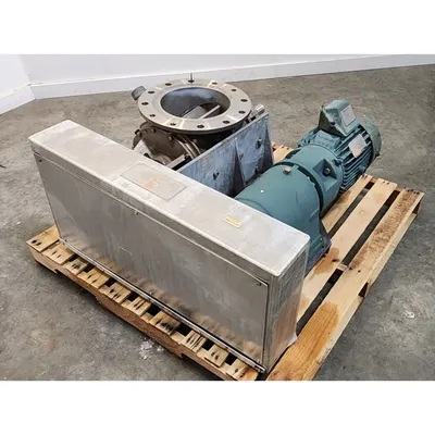 Used 10" Stainless Steel Flo-Tronics Rotary Airlock Feeder Valve