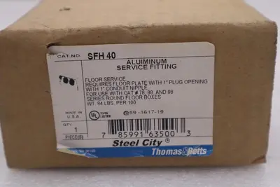 Thomas & Betts  SFH -40 Steel City Aluminum Service Fitting  #3677