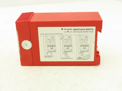 Allen Bradley 440R-D23022 Guardmaster Minotaur MSR7R Safety Relay 2 Hand Control
