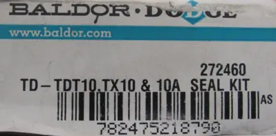NEW DODGE 272460 SEAL KIT TD-TDT10 TX10 & 10A