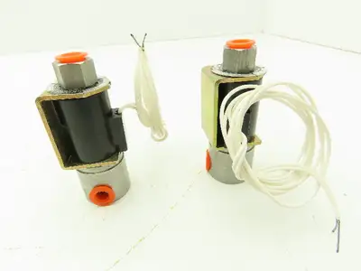 Honeywell Skinner B11HX2 Solenoid Valve 2-Way NO 24V 40 PSI 1/8" NPT Lot of 2