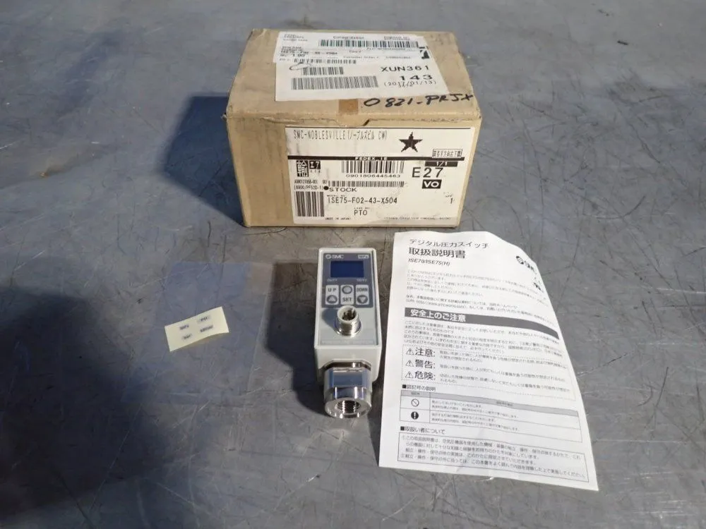 New | in-Stock SMC ISE75F0243X504 Pressure Switches Ohio US | HGR 24 #776816