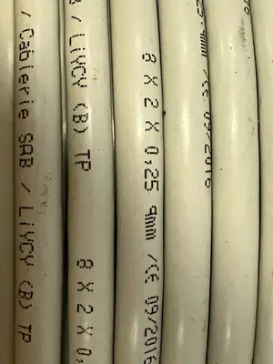 3450825 | SAB  Multiconductor Cable, 8PR, 24AWG , 14x34 PVC 90' FT - New Other