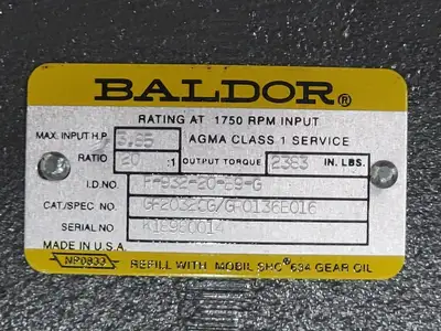 NEW BALDOR GF2032CG/GR0136B016