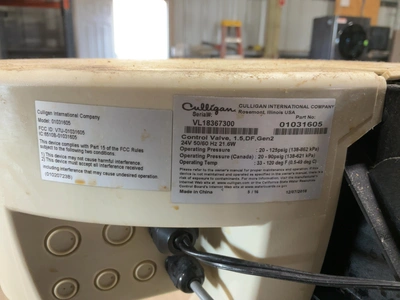 Used CULLIGAN HIGH EFFICIENCY (HE) WATER TREATMENT SYSTEM Ion Exchange Equipment Michigan US | Miedema Asset Management Group #1580091