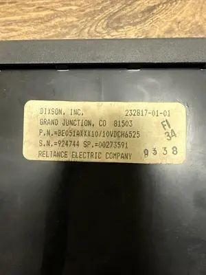 New | in-Stock RELIANCE ELECTRIC BE051AXXX10/10VDCH6525 Industrial Controls Ohio US | Surplus Asset Holdings #1242619