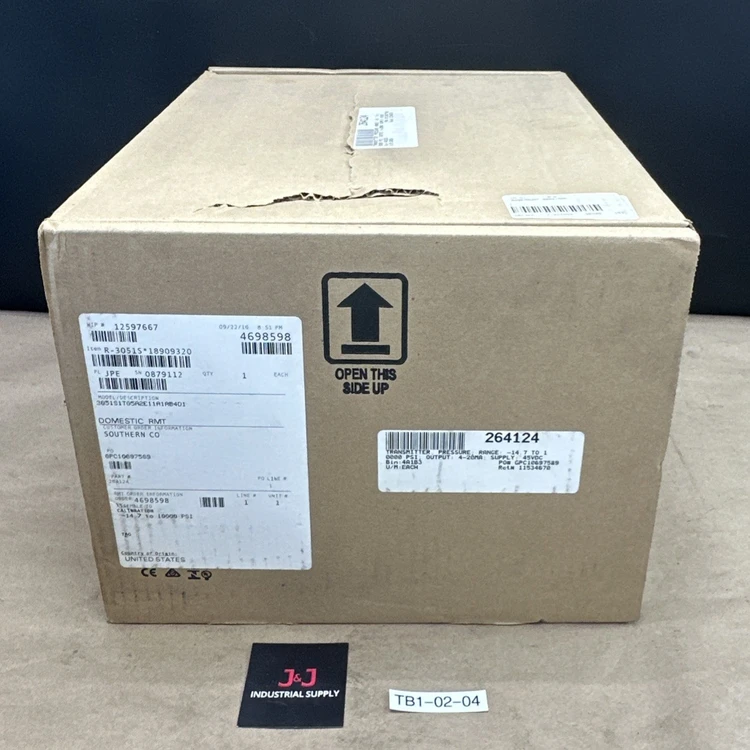 New | in-Stock Rosemount 3051S1TG5A2E11A1AB4D1 Test Equipment - Other Indiana US | J&J Industrial Supply #1259661
