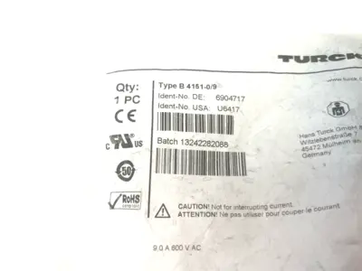 New | in-Stock Turck Field Wireable Connector 7/8" Female 5-Pin 6904717, U6417 Disconnects Michigan US | Maverick Industrial Sales #1392754