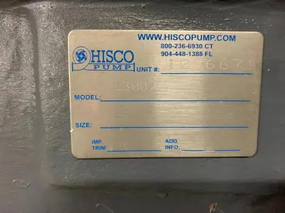 NASH MODEL CL-3002 / CL3002 VACUUM PUMP HISCO