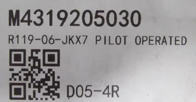 NEW PARKER R119-06-JKX7 PILOT OPERATED REGULATOR R11906JKX7