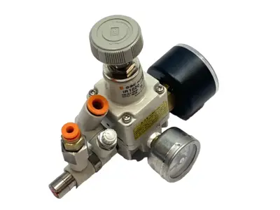Used SMC Precision Regulator 1/8" NPT w/ 2 Pressure Gauges Air Pressure Regulators Michigan US | Maverick Industrial Sales #1394906