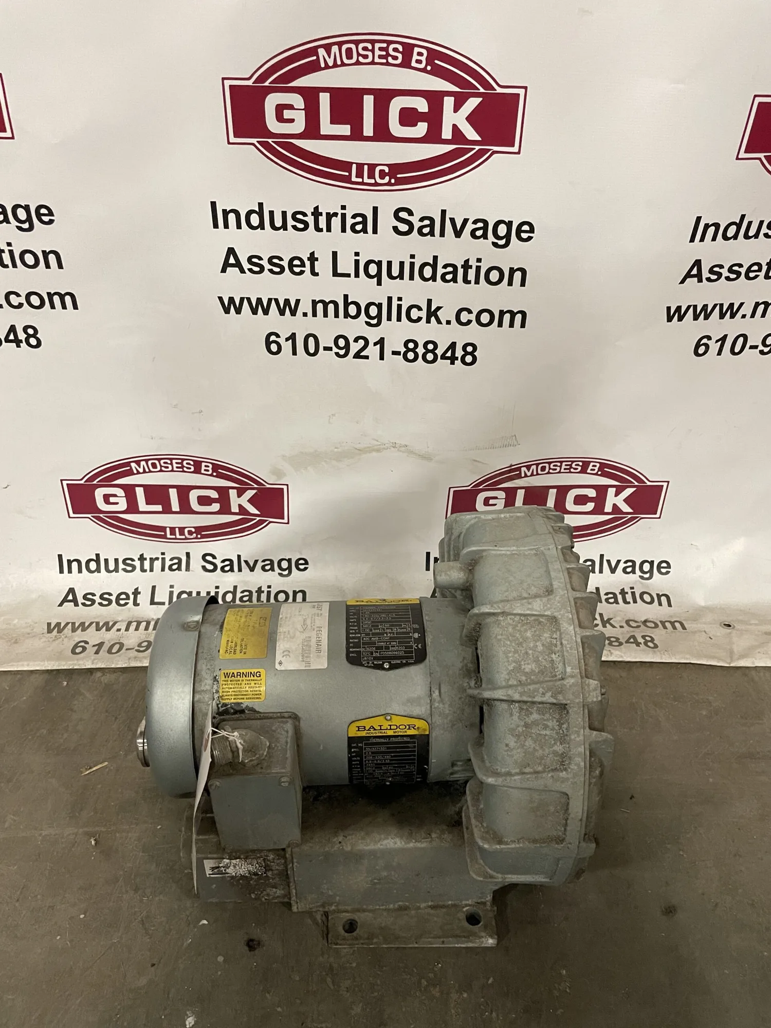 Gast Regenair R5325A-2 Regenerative Blower 1.85HP 2850RPM 3PH 50”H2O