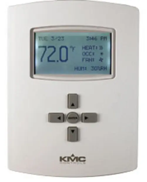 KMC Controls BAC-120136CW FlexStat Thermostat, Humidity, 3 Relay 6 Analog, White [New]