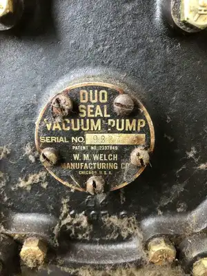 Vintage Welch Duo Seal Vacuum Pump single phase