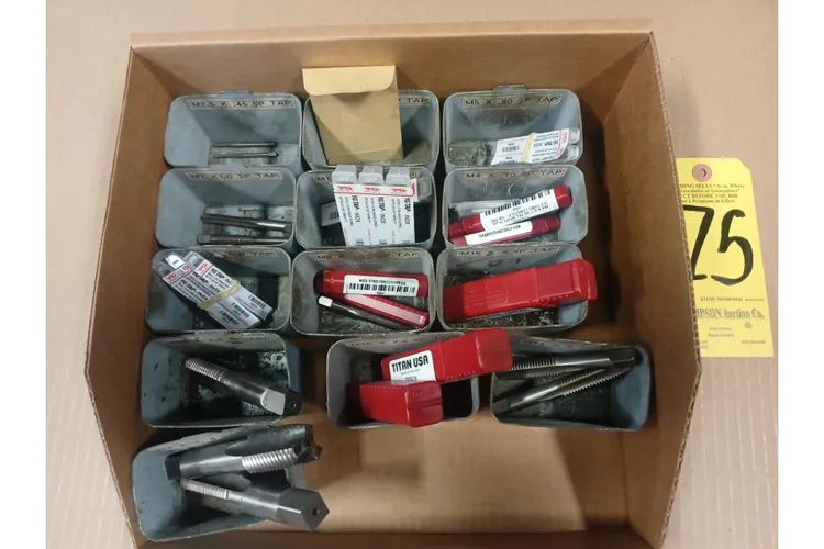 Used _UNKNOWN_ _UNKNOWN_ Taps & Dies Ohio US | Thompson Auctioneers #1547391