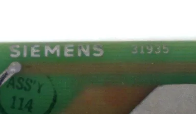 USED SIEMENS 31935 CONTROL BOARD 1031539, W30809-B1130-W-3