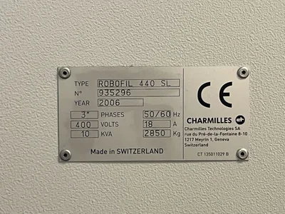 2006 CHARMILLES ROBOFIL 440SL Wire EDM | Levy Recovery Group (12)