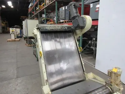 Knoll 650MS  Magnetic Chip Conveyor 25-1/2" Belt 8.5FPM W/ Magnetic Power Roller