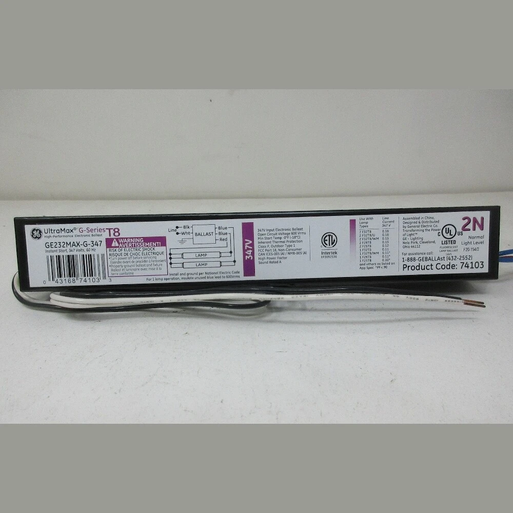 General Electric G-Series T8 Ballast