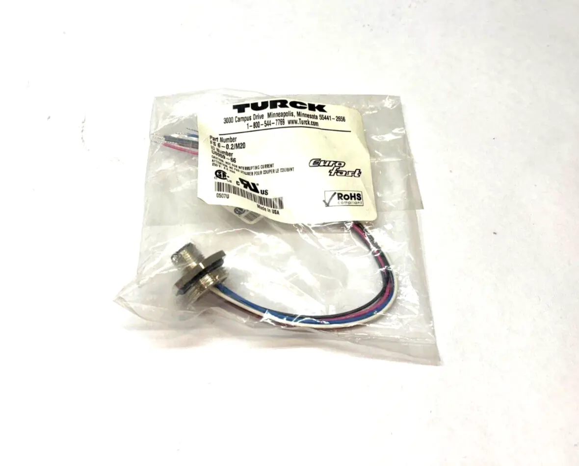 New | in-Stock Turck Euro Fast Connector Electrical Fittings Michigan US | Maverick Industrial Sales #1463029