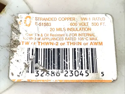 Used Southwire Orange Stranded Copper Machine Tool Wire VW-1 600V 13lbs 15.3oz Cable & Wire Michigan US | Maverick Industrial Sales #1518210