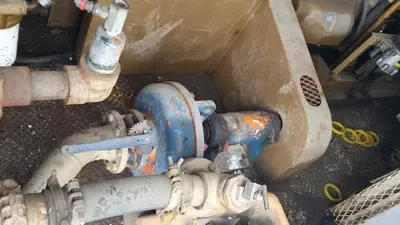 USED OILWELL S-640-5 TRIPLEX WELL SERVICING REVERSING MUD PUMP