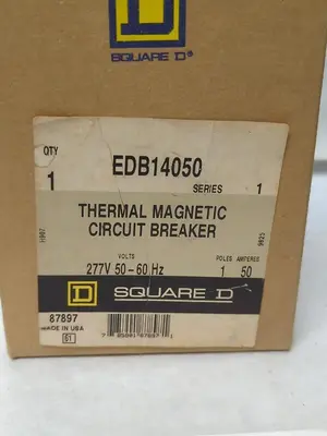 New | in-Stock SQUARE D EDB14050 Circuit Breakers | Surplus Asset Holdings #1189154