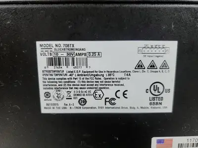 USED N-Tron 708TX Managed Ethernet Switch, 8-Port, 10/100Mbps