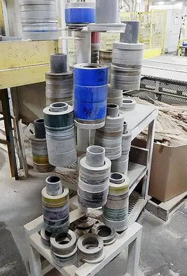 DOUBLE-ARBOR PORTABLE GANG RIPSAW SET-UP PALLET-JACK/CART SYSTEM