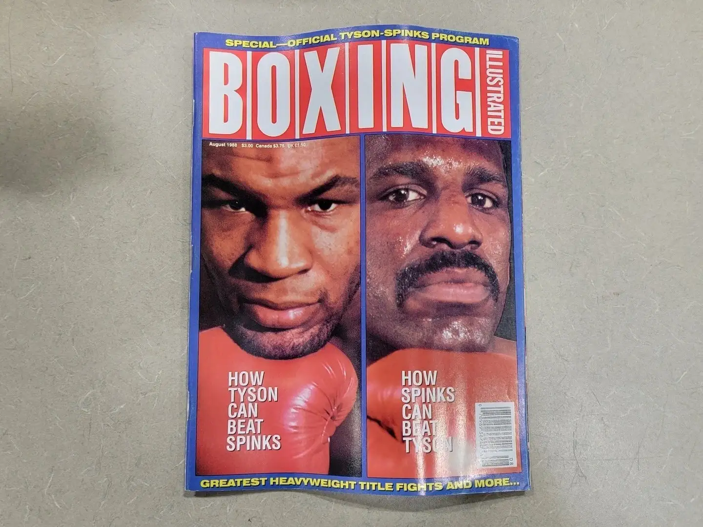 USED BOXING ILLUSTRATED AUGUST 1988