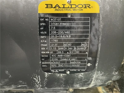 7.5 HP Whitlock Vacuum Pump