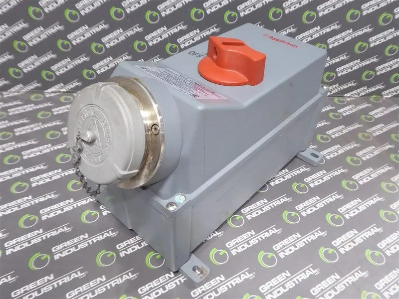 Appleton ASR6034 Powertite Non-Fusible Mechanical Interlock Receptacle 60A Used